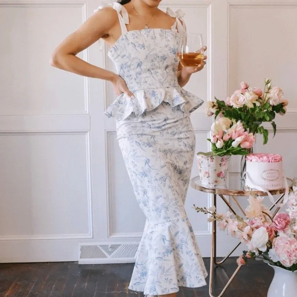 Antonio Melani x Born on Fifth Pippa Peplum Dress - Picture 1 of 9